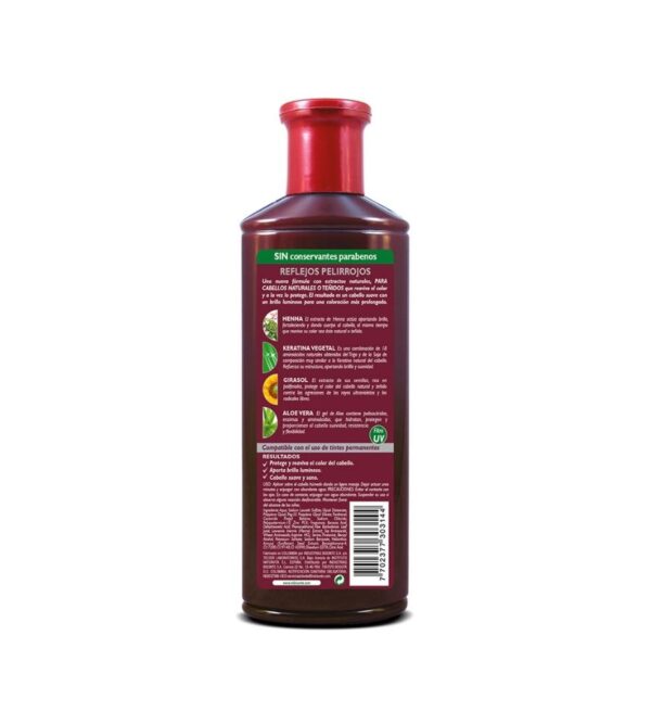 Beneficios del shampoo pelirojo