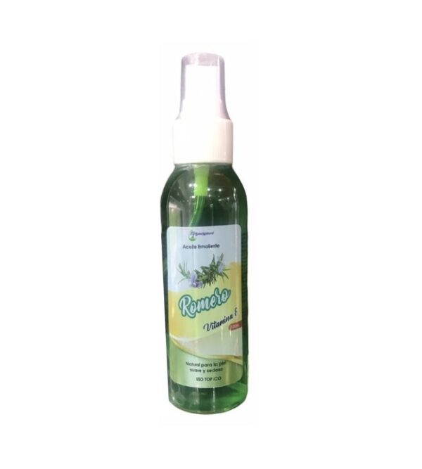 Beneficios del Aceite de romero corporal ayuda a la hidratación de la piel y actúa como acondicionador del cabello seco. 