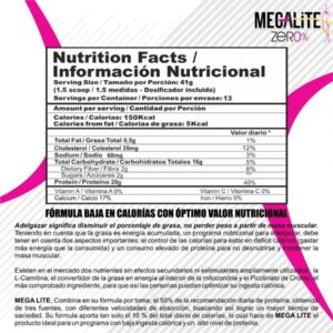 nformacion nutricional mega lite
