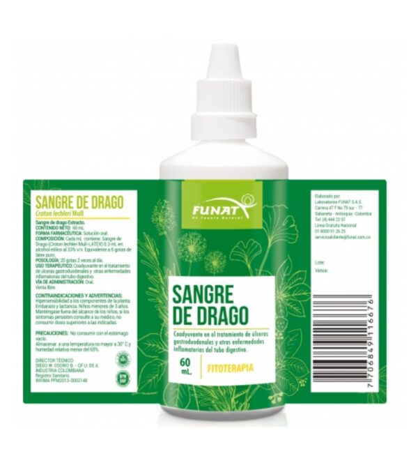 Beneficios de la sangre de drago x 60 ml