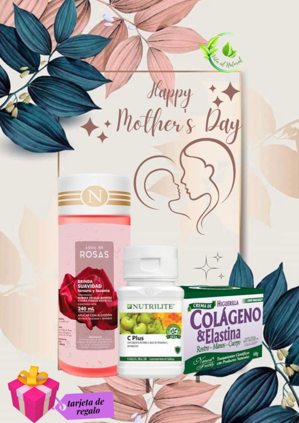 agua de rosas colágeno crema vitamina C